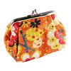 Vintage Floral Print Kiss Clasp Women Mini Pouch Money Bag Wallet Coin Purse