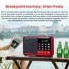 Многофункциональное мини-радио FM с Bluetooth-приемником для вставки карты, перезаряжаемое портативное аварийное радио