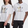Adidas Originals Pure Color Logo Print Sports Short Sleeve T-Shirt Unisex Tops White HE2519