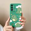 Задняя крышка для Samsung M35 A06 A16 C55 M55 S24 FE S 24fe забавный милый чехол с динозавром защита объектива анти-падение силиконовые мягкие матовые чехлы для телефонов для Samsung