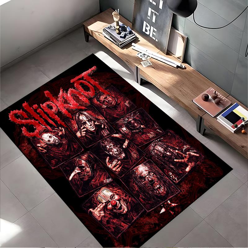 Ковер, Металлическая Арт-Печать Группы Slipknot, Декор Мужской Комнаты, Нескользящий Коврик