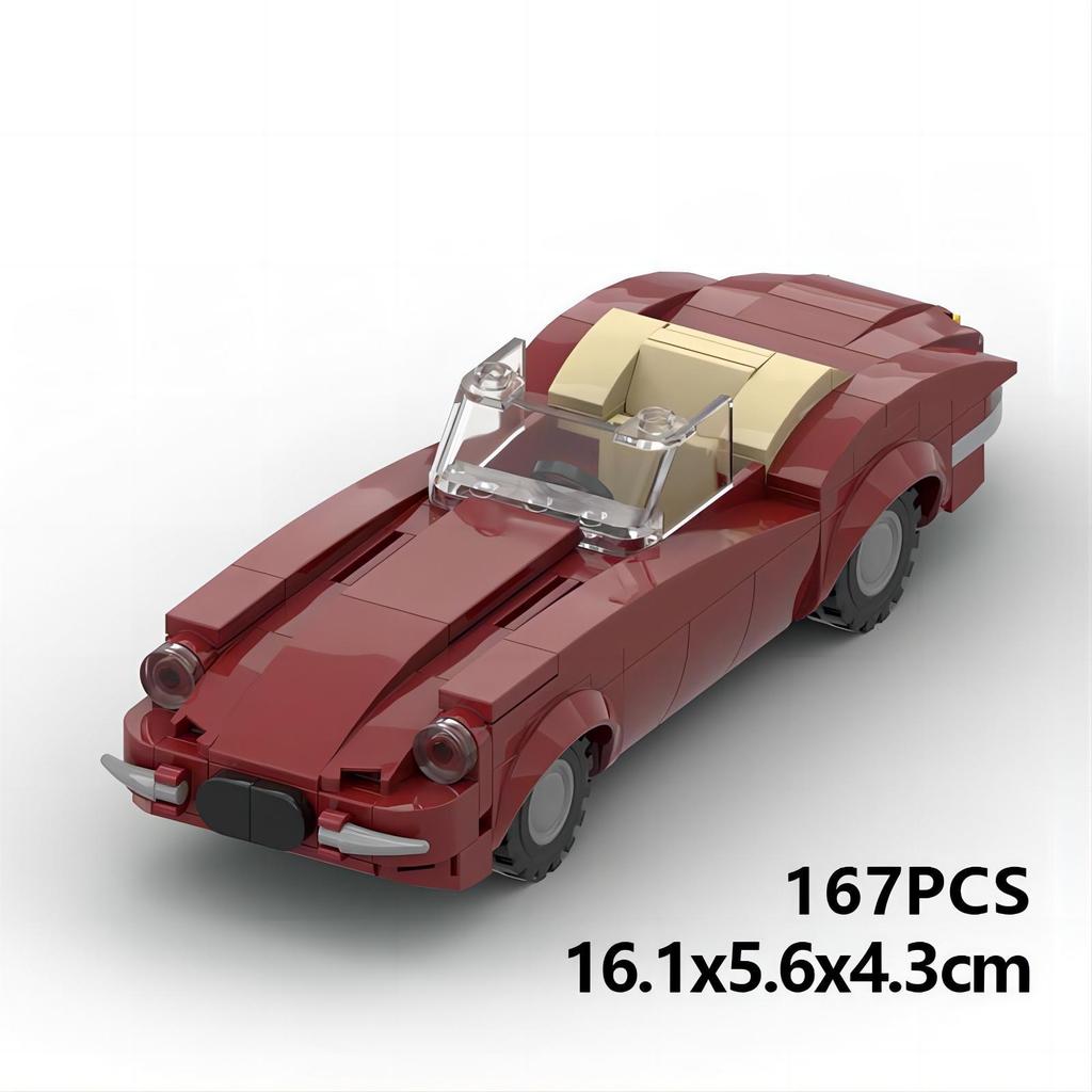 Compatible With Building Blocks MOC-85572 Jiebao E-Type Retro Convertible Educational DIY Assembly Toy
