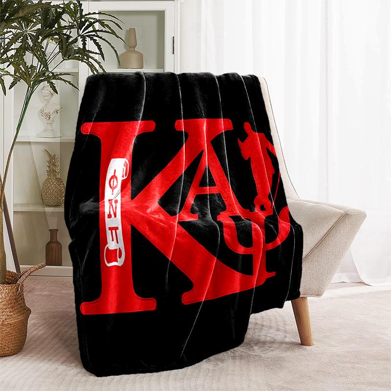 1pc Blanket Kappa Alpha Psi logo3 Print Design, Lightweight Blanket for Sofa, Bed- Soft &Warm, Gift for All Seasons like Christmas, Halloween