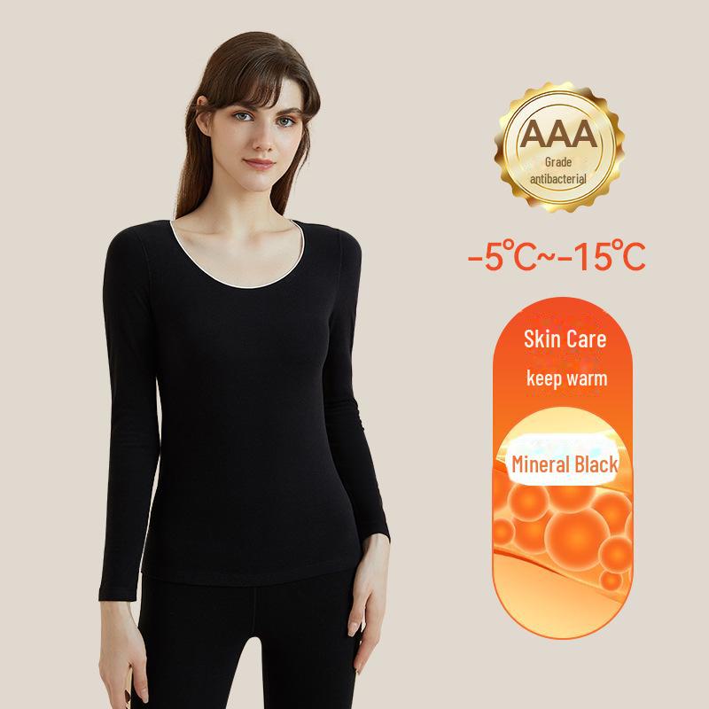 Aoweizi Бесшовная термосамосогревающаяся зимняя рубашка - Большой размер Базовый слой для ухода за кожей