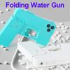 Folding iPhone Water Gun Toy For Kids Boys Summer Games Water Blaster Gun Swimming Pool TikTok Toy Guns