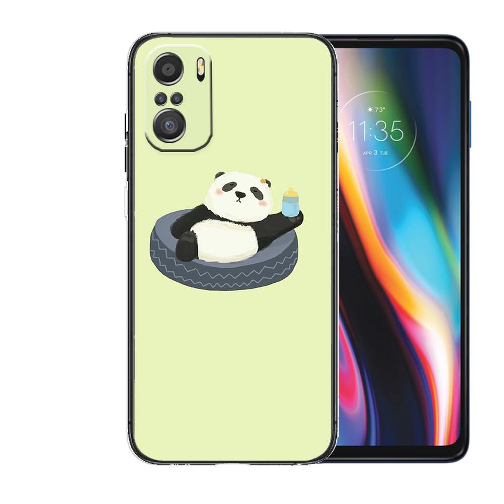 Super Cute Panda Phone Case For Xiaomi Mi 11 Lite Pro Ultra 10s 9 8 MIX 4 FOLD 10T 5g Black Cover Silicone Back Prett
