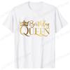 Birthday Squad Queen Tshirt for Women Besties Birthday Party Crew Graphic Yk Tops Short Sleeve Tees FeUnisex Aesthetic Clothing