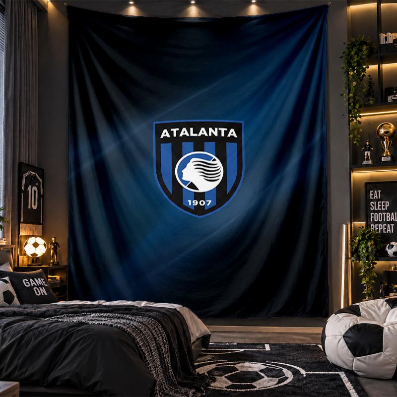 Wall Hanging Tapestry Atalanta FC Print Cloth for Living Room Bedroom Home Decor