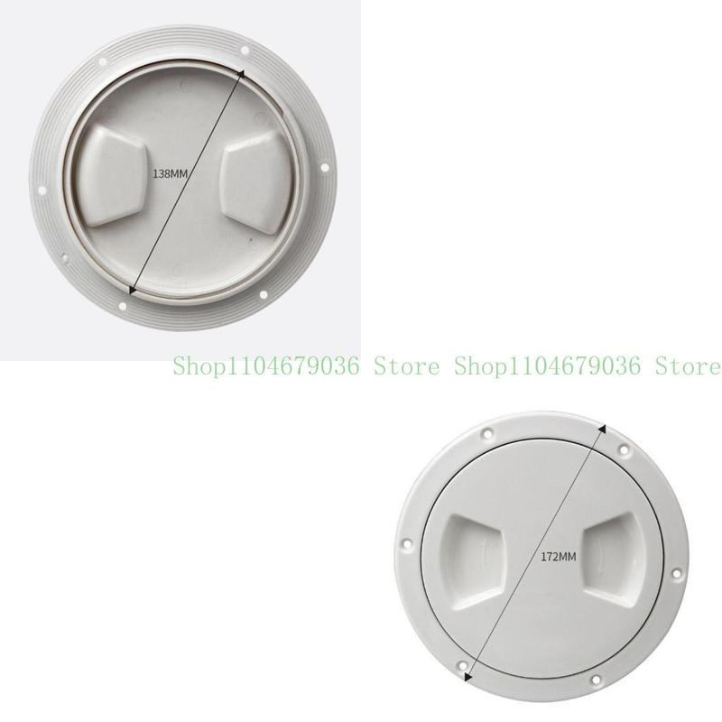 5 inch Non-Slip Deck Plate Corrosion Resistant Marine Access Boat Inspection for Hatch Cover Plate for Marine Boating Wa