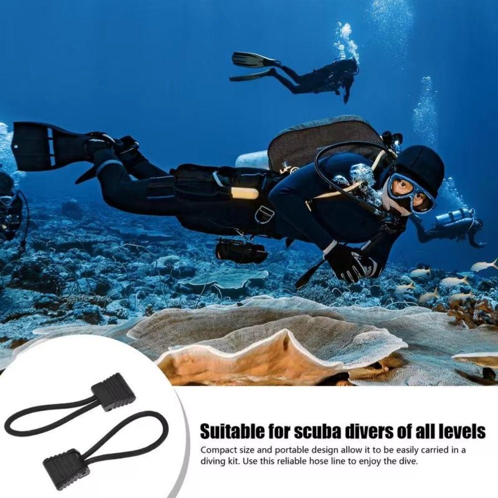2Pcs Replacement Diving Hose Clip Elastic Rope Snorkel Attachment Rope Water Sports