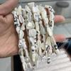 5 нитей, Белые натуральные пресноводные ракушечные бусины, 12×20-13×22 мм, Ручная работа, Неправильные ракушечные бусины в форме подковы для изготовления ювелирных изделий DIY, 18 см