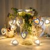 LED Heart-Shaped String Lights – Valentine Fairy Lights for Bedroom, Kids Room & Decor (Plastic, Compact Size)