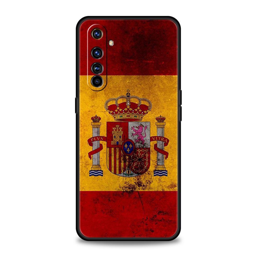 Чехол для телефона Флаг Испании Для Realme 12 11 10 9 8 5G 7 6 GT5 GT3 GT2 Pro Plus C21 C11 C25 C35 GT Neo 2 3 3T 5 Мягкий чехол