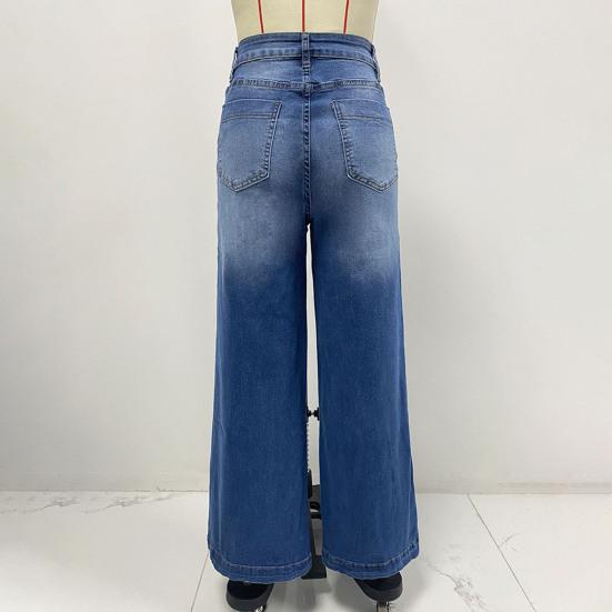 Женские джинсы широкого кроя с высокой талией, мешковатые джинсовые брюки с карманами, свободные джинсы-бойфренды с декоративными стежками