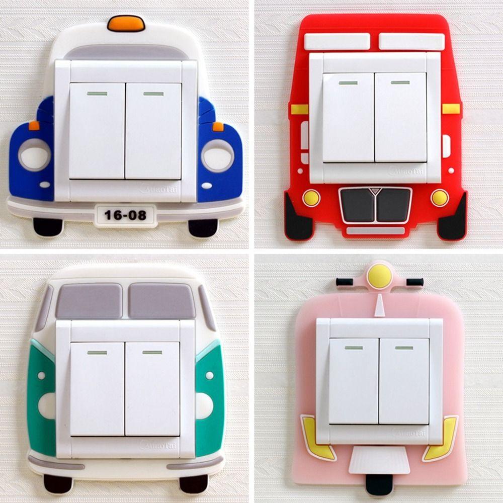 Dust Protective Silicone Switch Sticker Animal Luminous Switch Cover Decoration Stickers   Room