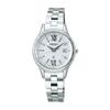[Часы Seiko] LUKIA SSVV081 Женские солнечные радиочасы с календарем даты и мировым временем, серебристый циферблат, цвет «Замороженный белый», круглые, нержавеющая сталь