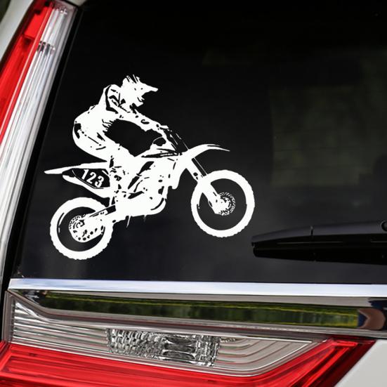 Motorcycle Decor Car Truck Window Decals Self-Adhesive Vehicle Sticker