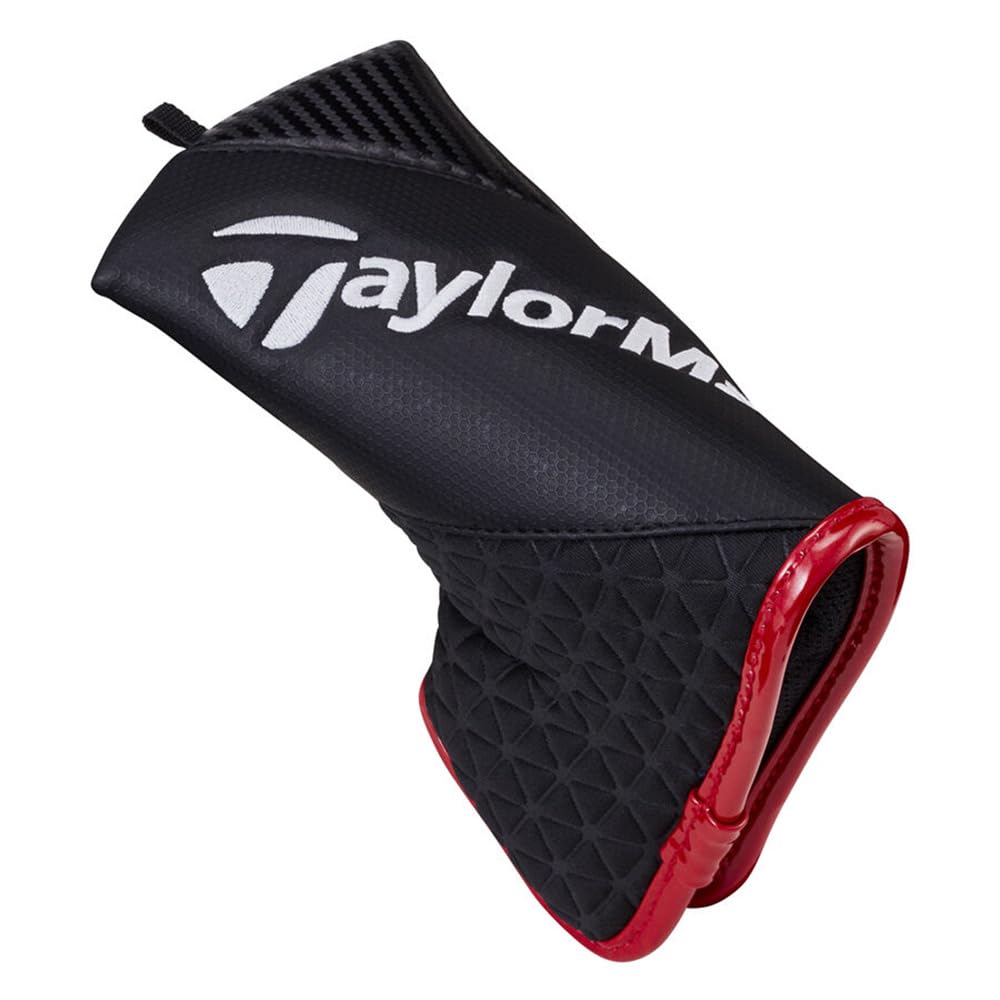 TaylorMade Austec Putter Cover Blade, Black/Red, Men's Headcover, TJ132, 23SS