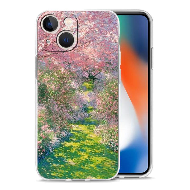 Чехол для телефона iPhone 17 Чехлы iPhone Air 16 15 12 13 14 Pro Max 15 Plus 16Pro iPhone11 Чехол Садовая Краска Искусство Винсент Ван Гог