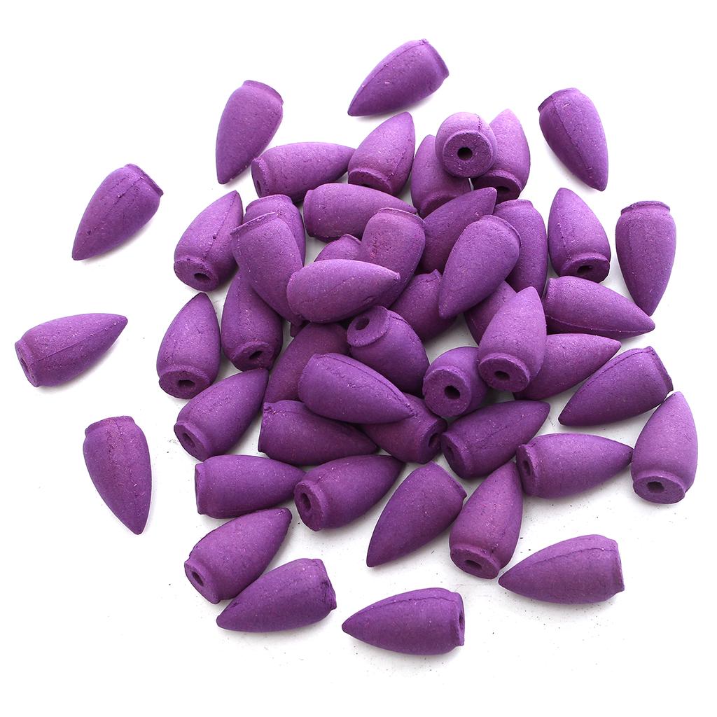 20pcs/pack Multiple Smell Colorful Natural Bullet Buddhism Backflow Incense Jasmine Smoke Hollow