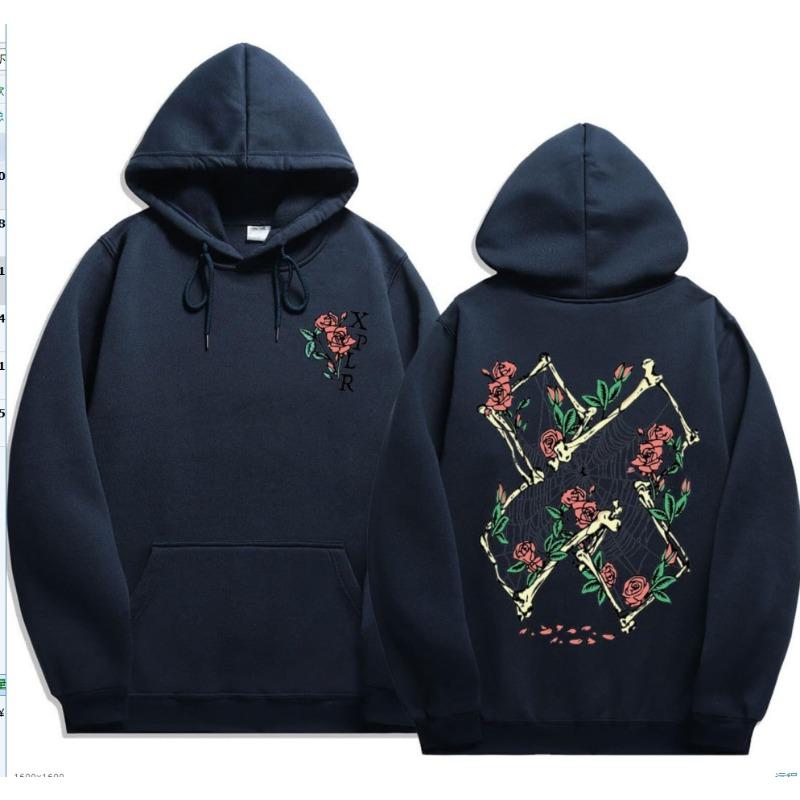 Толстовка с капюшоном Proteus Boy с принтом роз и бабочек весна-осень свободный топ мужские и женские флисовые толстовки и свитшоты унисекс