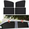 4pcs/set Magnetic Car Sunshade Black Mesh Sunshade Curtain for Ultraviolet Protection Side Rear Window In Summer Car Supplies