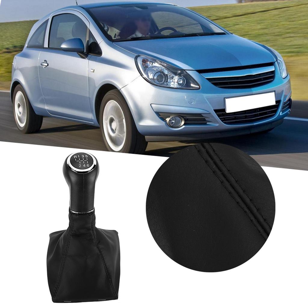 6-ступенчатая ручка переключения передач автомобиля с чехлом и пыльником, подходит для Opel Astra H