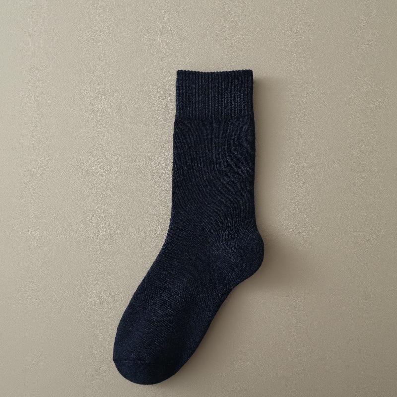 Tide Contrasting Striped Cloth Label Letter Lace Mouth Socks Slimming College Style Pile Socks