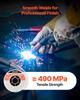 Flux Core MIG Welding Wire, E71T-11 0.8mm 4.5kg, Gasless Mild Steel Welding Wire with Low Spatter for All Position Arc Welding, Self-Shielded for