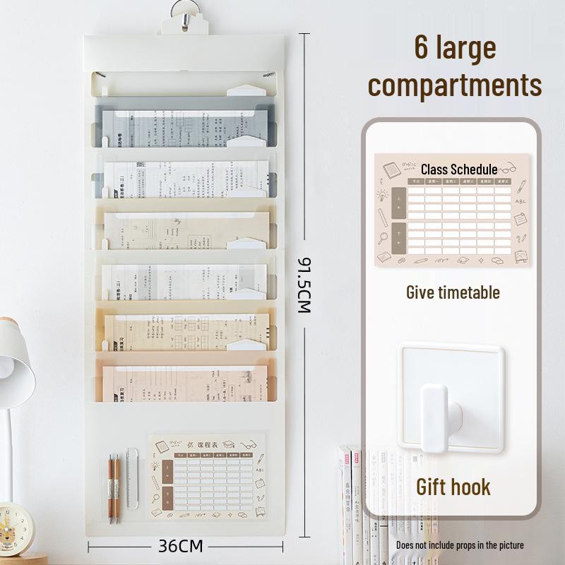 Multi-layer A4 Accordion File Folder - Portable Student Document Organizer