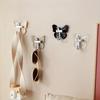 Butterfly Self Adhesive Hooks - No Drill, Easy Install Waterproof for Bathroom, Kitchen (Holds Towels, Robes, Organizers)