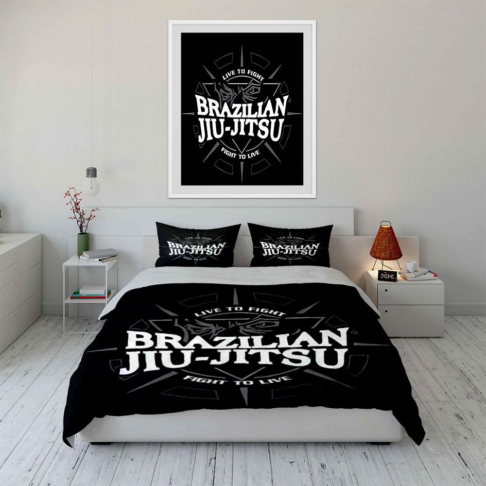 "Brazilian Jiu-Jitsu logo." Bedding sets Duvet cover sets Duvet covers Pillowcases(1* Duvet Cover 2* Pillowcases without duvet insert)