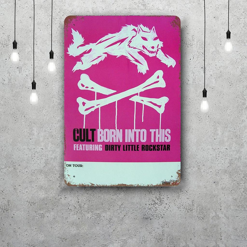 Ian Astbury Decor Poster Vintage Tin Sign Metal Sign Decorative Plaque for Pub Bar Man Cave Club Wall Decoration
