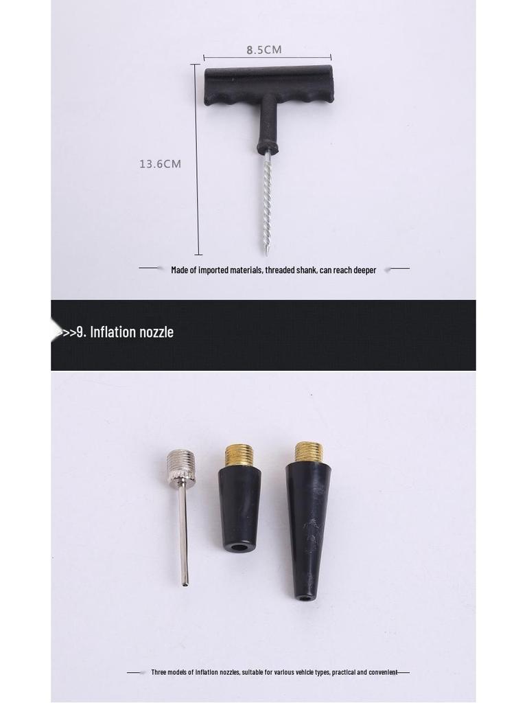 Электрический автомобильный насос высокого давления с металлическим цилиндром и ящиком для инструментов