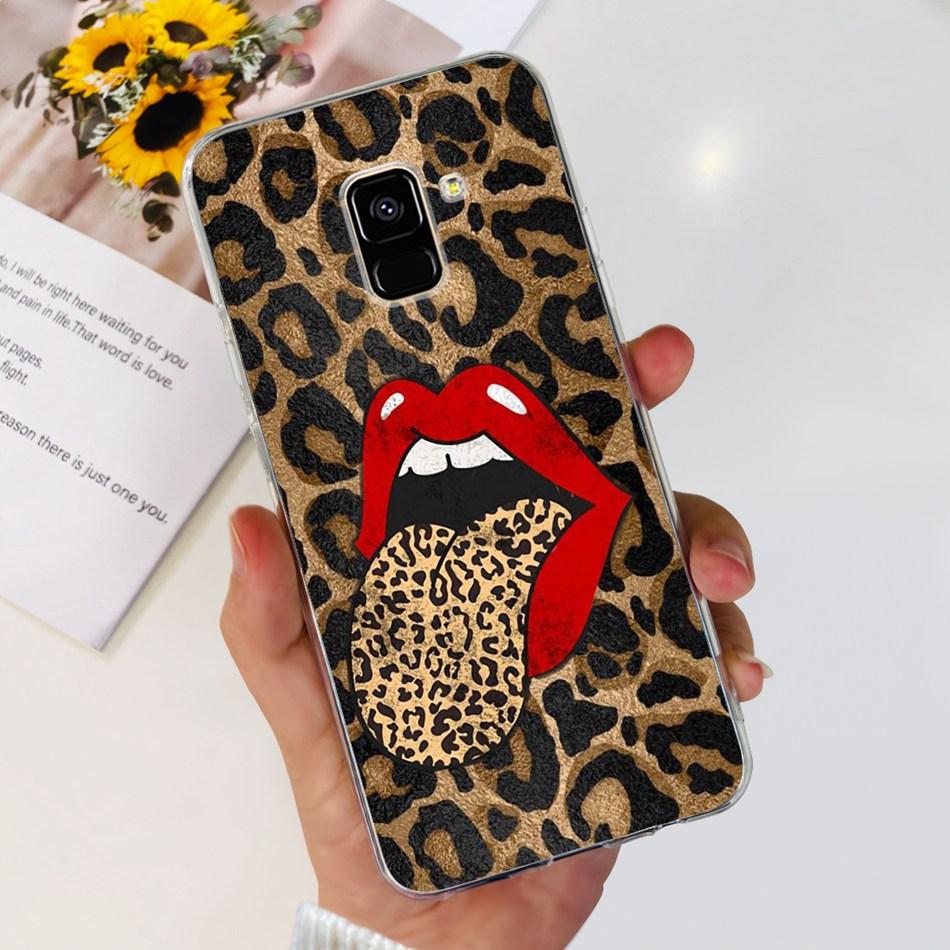 Для Samsung Galaxy A8 (2018) / A8+ (2018) Мягкий силиконовый TPU чехол SM-A730F A530F для Samsung A 8 A8 Plus, милые чехлы с мультяшными пандами