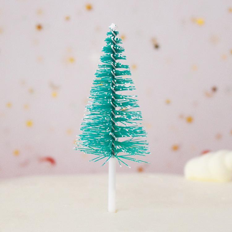 10 шт. Рождественский торт украшение карты трава круг листья пятнистый олень рождественская елка подарочный набор день рождения выпечка десерт прилавок флаг