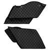 Doublure sacoche allongée - Harley-Davidson Touring 2014-25 - Noir/blanc - Anti-bruit/vibrations - Trous fixation