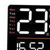 Digital Wall Clock Large Display LED Dst Week Days Timing 12/24H Time Mode with Date Big