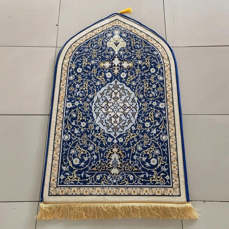 Portable Printed Flannel Rug for Prayers - Thickened Sponge Prayer Carpet