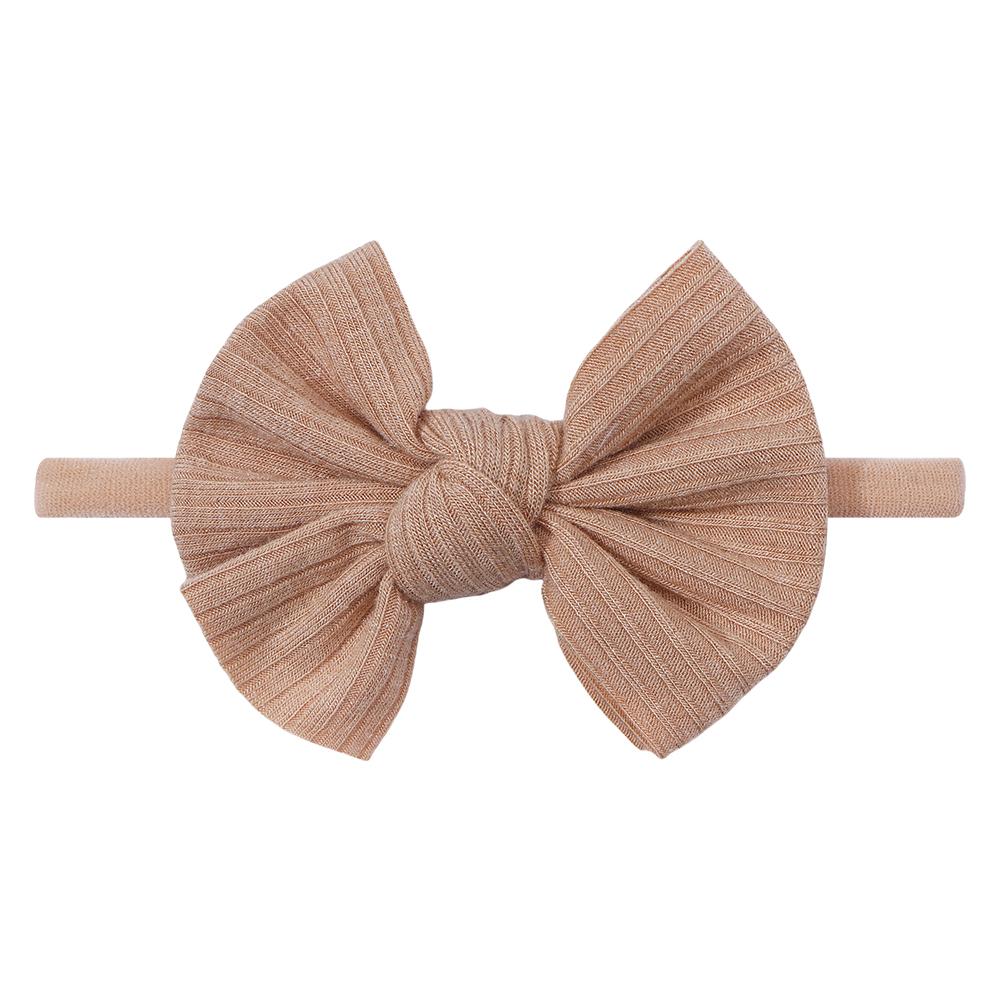 1/2 шт./лот Повязка на голову для новорожденного с бантами, нейлоновая повязка на голову для девочки, эластичные мягкие резинки для волос для детей, детские аксессуары для волос