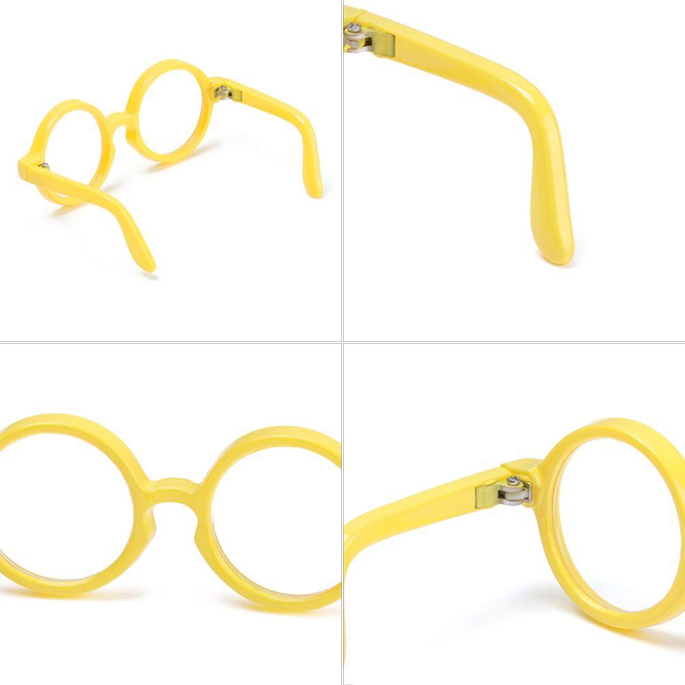 For Blythe Round Frame Clear Lens Eyeglasses Toys Eyewear Miniature Doll Glasses Plush Doll