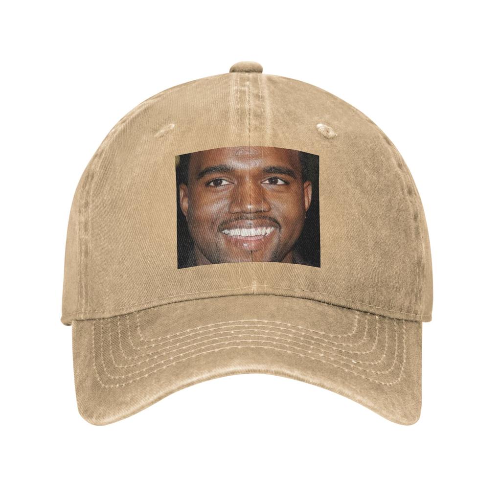 Смешные бейсболки с мемами Канье Уэста Snapback Вареные джинсовые кепки Регулируемая кепка Спортивная бейсболка Ковбойская шляпа для унисекс