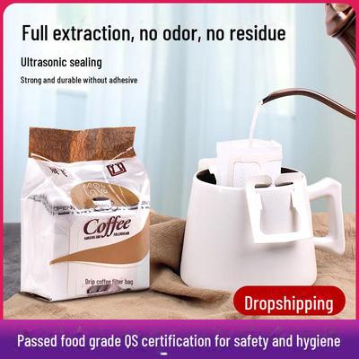 Японские пищевые фильтр-мешки для кофе с подвесным ушком - простой стиль