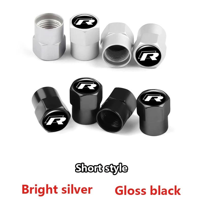 For Volkswagen b44Pcs Meta Alloy Car Tire Valve Stem Air Caps Cover For VW Volkswagen Golf Polo Passat Tiguan Touran Jetta GTI Car Accessories