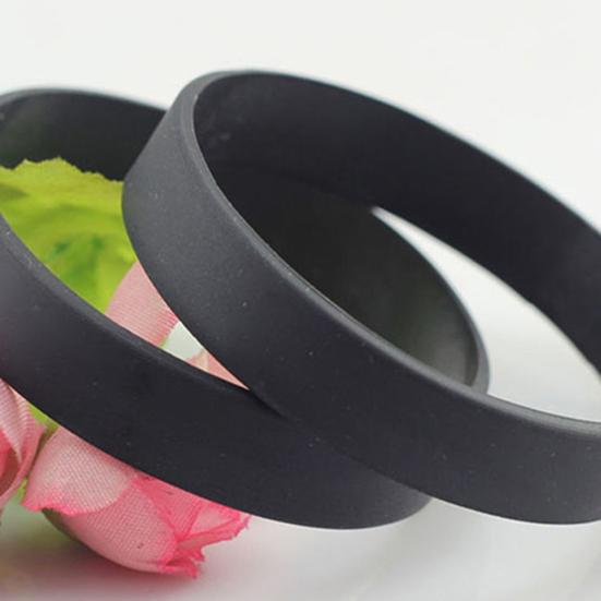 2шт силиконовые браслеты браслеты сплошной цвет спортивный дизайн браслеты