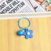 Colorful Flower Keychain With Bell Creative Metal Keyrings Flower Bells Pendant Keychain Bag Accessories Key Ring