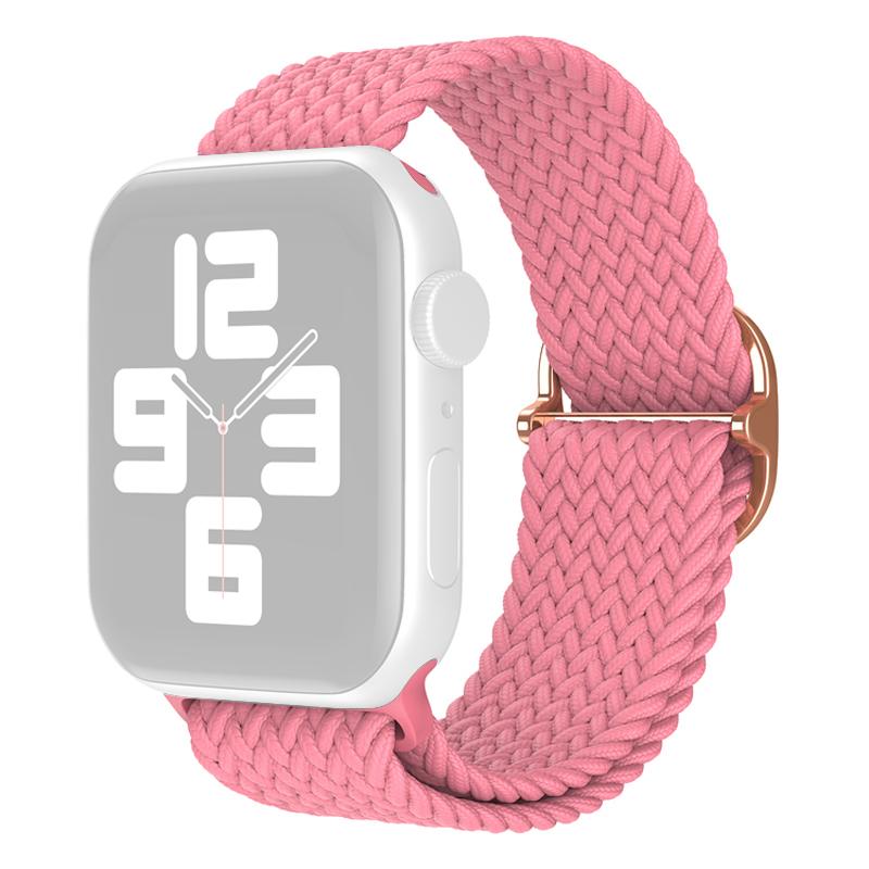 For Apple Watch Series 10 42mm/9 8 7 41mm/6 5 4 SE SE (2022) SE (2023) 40mm/3 2 1 38mm Nylon Braided Watch Band Adjustable Wrist Strap Replacement