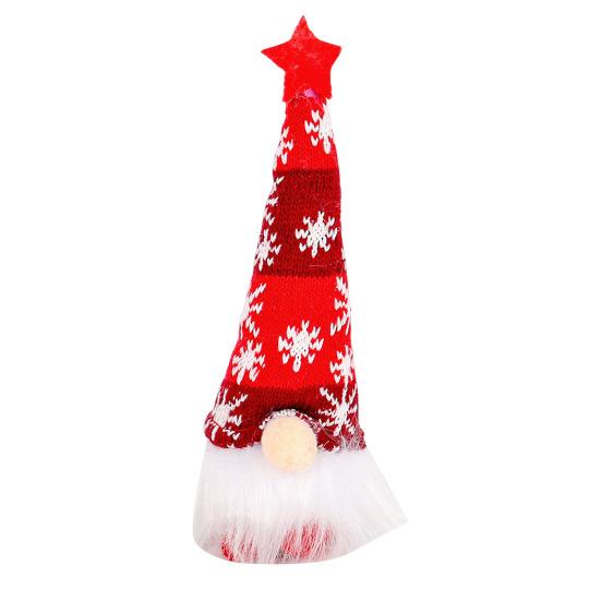 Рождественский гном, кукольное украшение, светящаяся плюшевая фигурка гнома, безликий гном с огнями, украшение для каминной полки праздничного стола