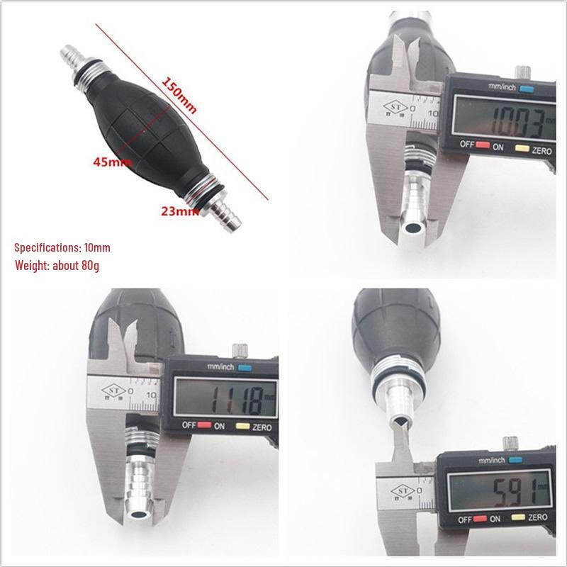 Трансграничный автомобильный и морской ручной насос - Алюминиевый сплав, односторонний клапан, ручной всасывание масла и воды - Доступны размеры 6/8/10/12.