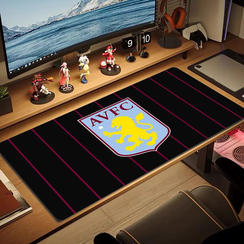 Aston Villa FC Print Cushion Non-slip Laptop Tablet Big Mousepad XXL Mat Mini PC Playmat With Lock edge